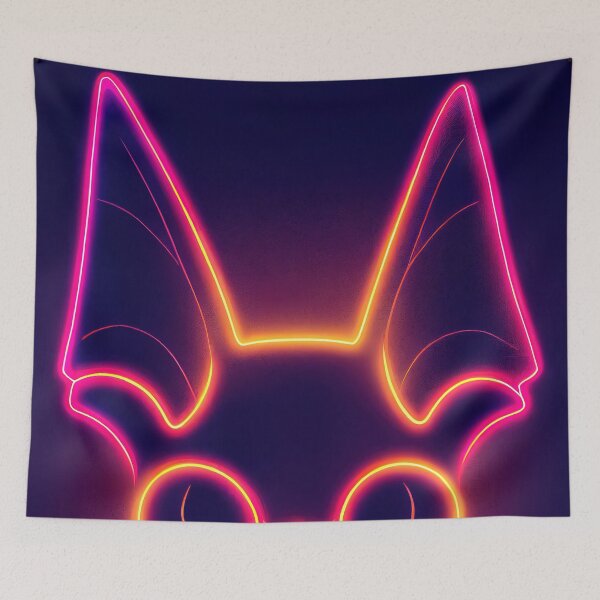 Item preview, Bats Halloween neon designed and sold by ComicsFactory.