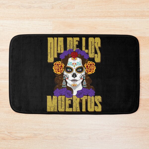 Item preview, Dios De Los Muertos Distressed Text Day of the Dead Catrina Face designed and sold by Rongway76.