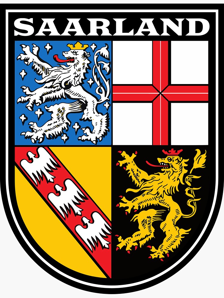 "Saarland Coat Of Arms - Germany Emblem" Sticker For Sale By ...