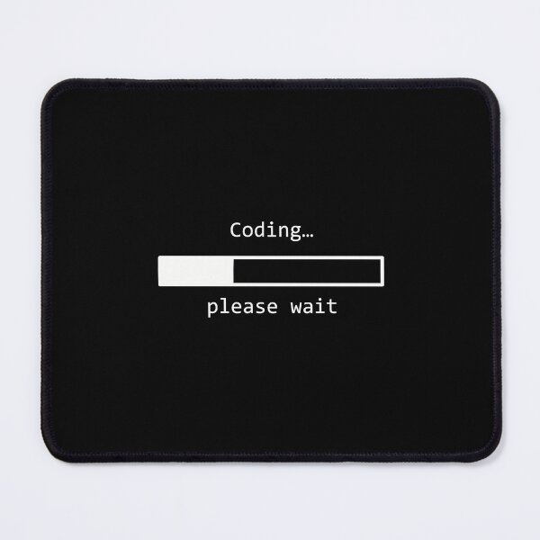 Item preview, coding please wait white designed and sold by Krista Robertson.