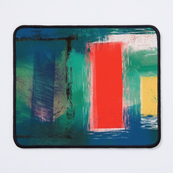 Item preview, The red door abstract painting, brush strokes designed and sold by aasiriartstudio.
