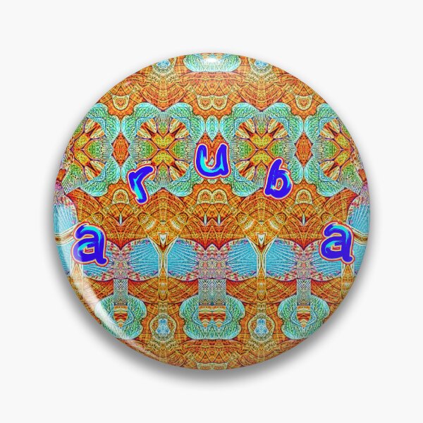 Item preview, UNFORGETTABLE SOUVENIRS OF THE ARUBA CARNIVAL - ARUBA GEOMETRIC ABSTRACT SHELL PAINTING - ARUBA PARADISE ISLAND - ARUBA ONE HAPPY ISLAND. designed and sold by Ralek.