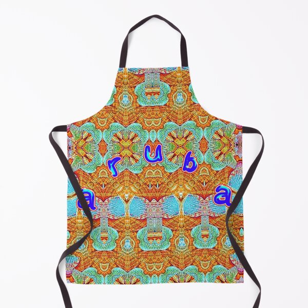 Item preview, UNFORGETTABLE SOUVENIRS OF THE ARUBA CARNIVAL - ARUBA GEOMETRIC ABSTRACT SHELL PAINTING - ARUBA PARADISE ISLAND - ARUBA ONE HAPPY ISLAND. designed and sold by Ralek.