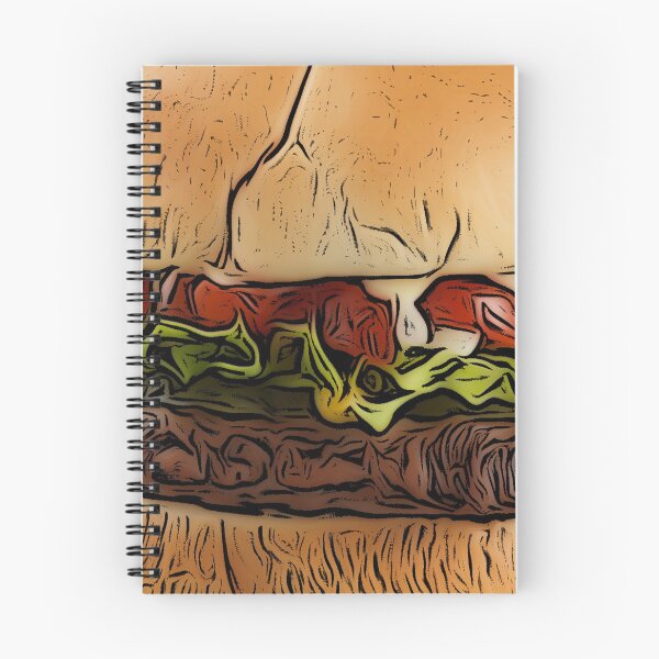 Aperçu de l'œuvre ŒUVRE D'HAMBURGER GRAPHIQUE CARTOON POUR AMOUREUX DE HAMBURGER créée et vendue par Iskybibblle.