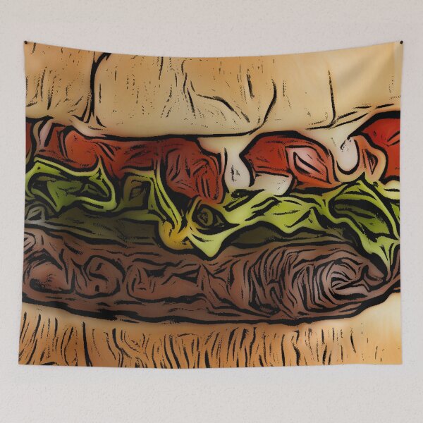 Artikelvorschau, GRAFIKKARTON HAMBURGER-KUNSTWERK FÜR HAMBURGER-LIEBHABER entworfen und verkauft von Iskybibblle.