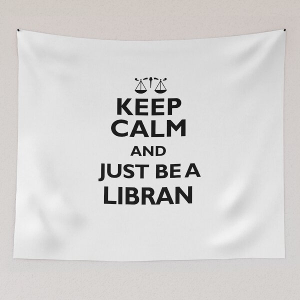 Item preview, Libra Zodiac Sign Keep Calm Just Be Libran designed and sold by smily-tees.