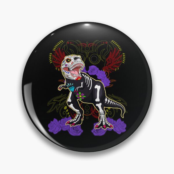 Item preview, Day of Dead Sugar Skull T-Rex Halloween Dinosaur designed and sold by Rongway76.