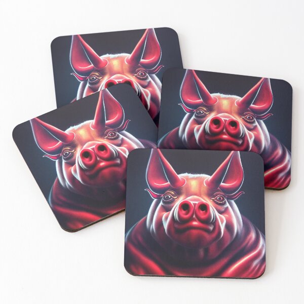 Item preview, Satan in the form of a devilish pig resembling a monster designed and sold by ART NeuroSmARTxx.