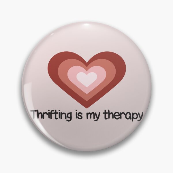 Item preview, Cute Heart Thrifting is My Therapy designed and sold by bolimj.