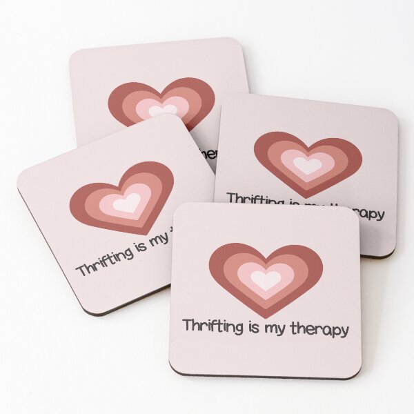 Item preview, Cute Heart Thrifting is My Therapy designed and sold by bolimj.
