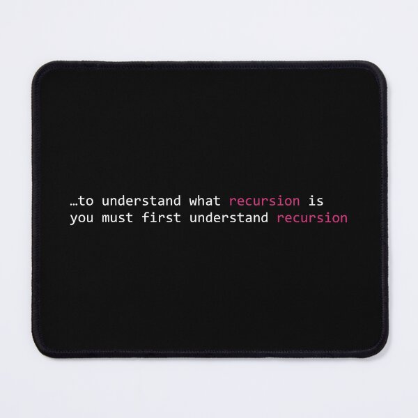 Item preview, to understand what recursion is you must first understand recursion magenta consolas text designed and sold by Krista Robertson.