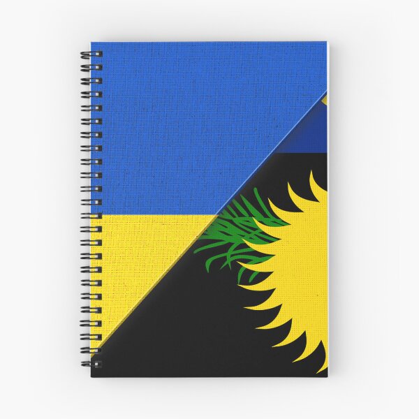 Item preview, Union of two countries. Flag of Ukraine and Guadeloupe. 3D illustration designed and sold by Decoriolus.