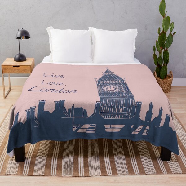 Item preview, Live Love London Quote Big Ben Linocut designed and sold by Maddy Bennett.