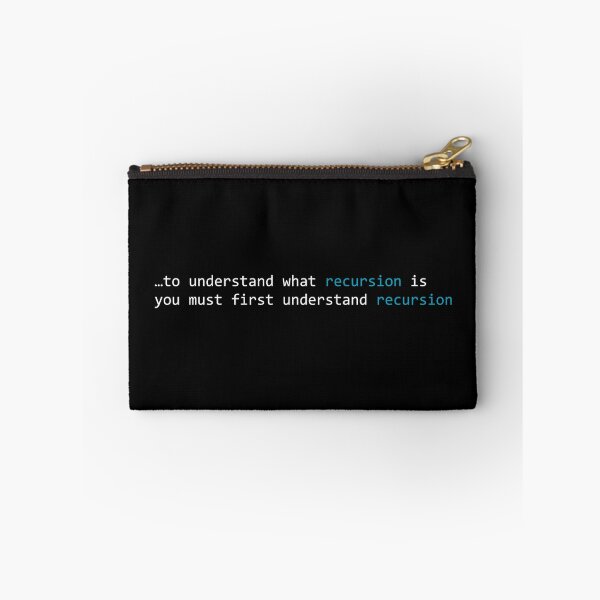 Item preview, para entender que es la recursividad primero debes entender recursion cyan consolas text designed and sold by Krista Robertson.