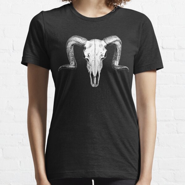 Rams Skull [Black] Essential T-Shirt for Sale by BigLeeBrink