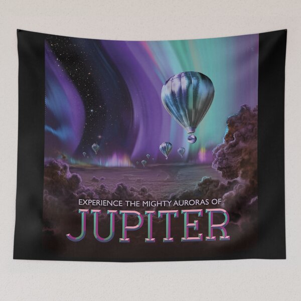 Item preview, Space Travel Poster Auroras of Jupiter designed and sold by DigitalEffects.