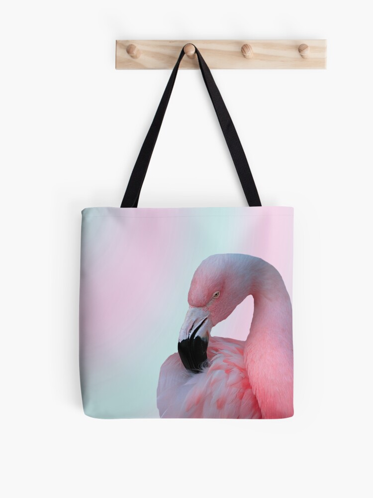 pink flamingo tote bag