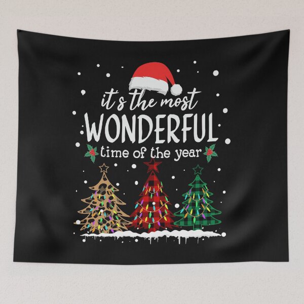 Item preview, It's The Most Wonderful Time Of The Year Leopard  Xmas Trees designed and sold by ZANNIX.