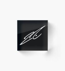 Kimi Raikkonen Signature - White Acrylic Block