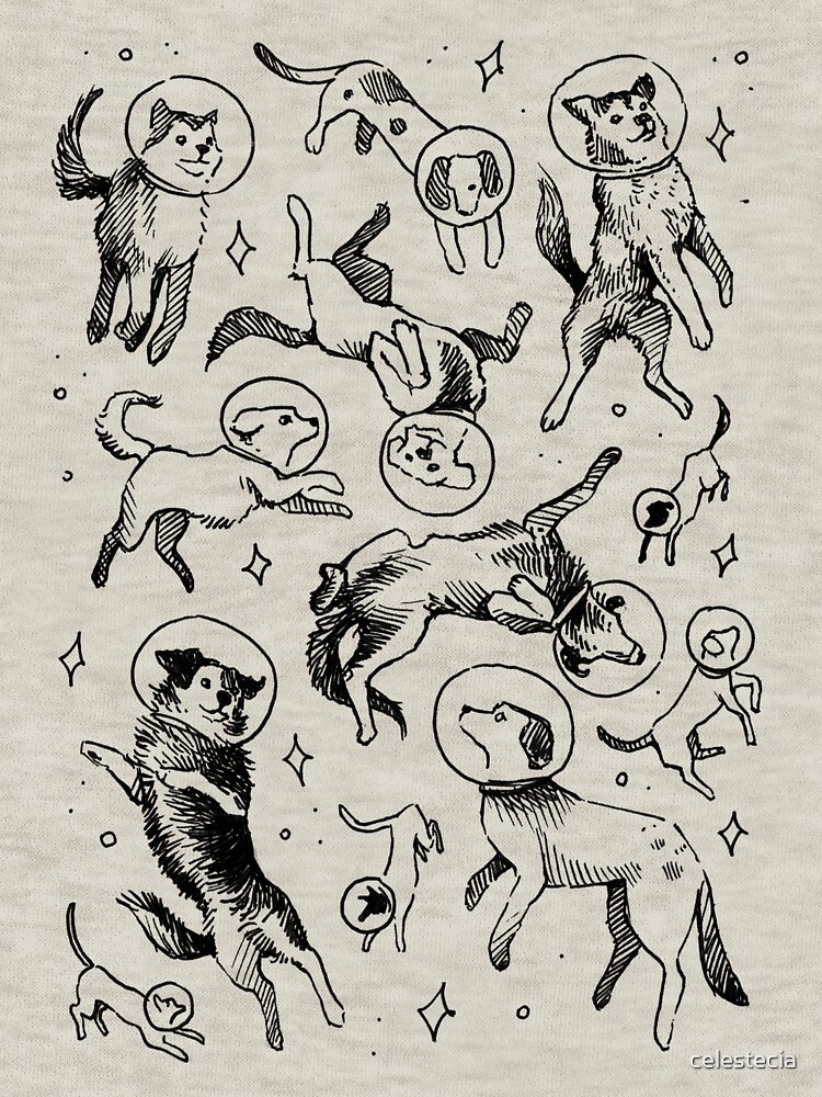Space dogs by celestecia