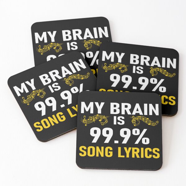 Item preview, My brain lyrics songs designed and sold by Artbellachi.