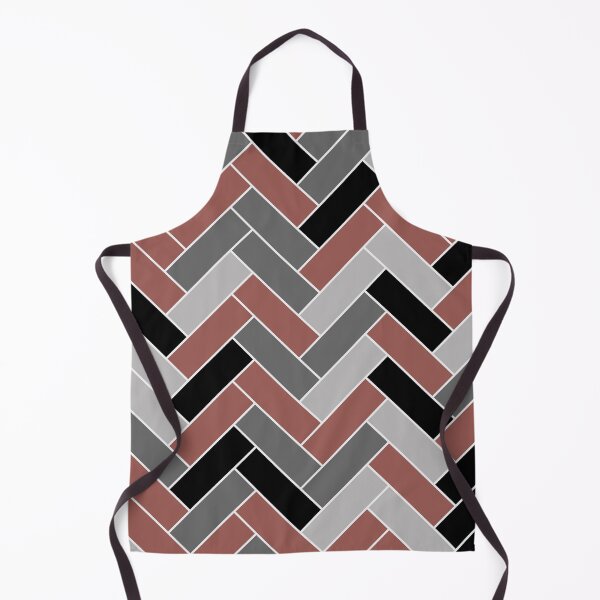Item preview, Red Black Gray Herringbone Pattern Pairs Graham and Brown 2023 COTY Alizarin designed and sold by ColorOfTheYears.
