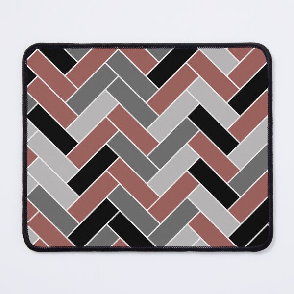 Item preview, Red Black Gray Herringbone Pattern Pairs Graham and Brown 2023 COTY Alizarin designed and sold by ColorOfTheYears.