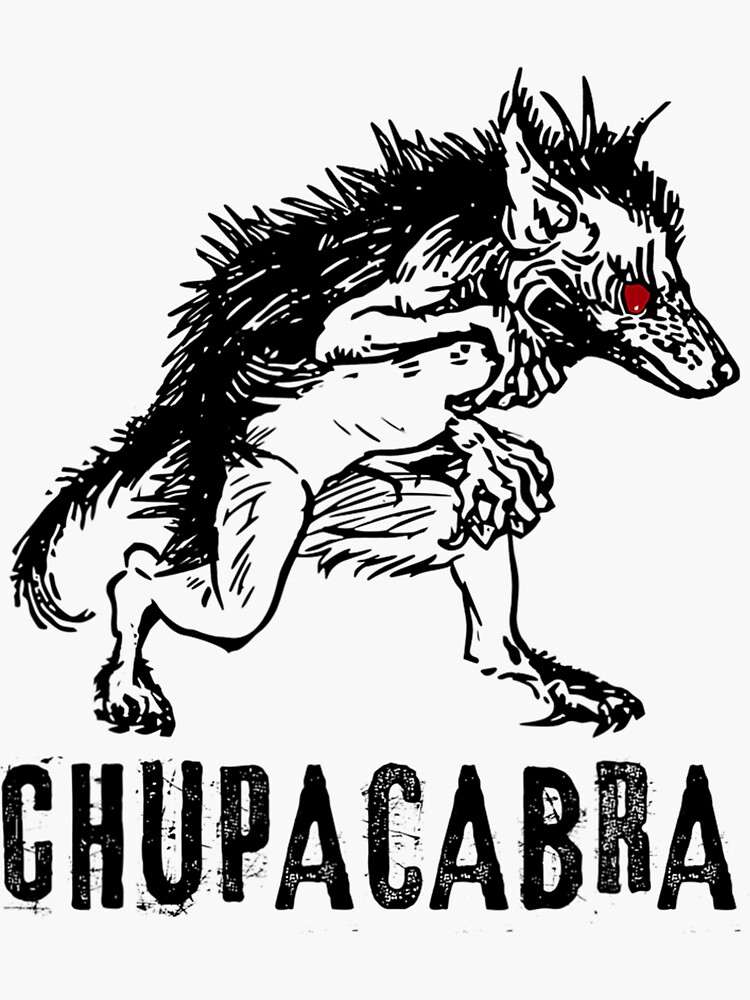 "Chupacabra Folklore Legendary Cryptid" Sticker for Sale by