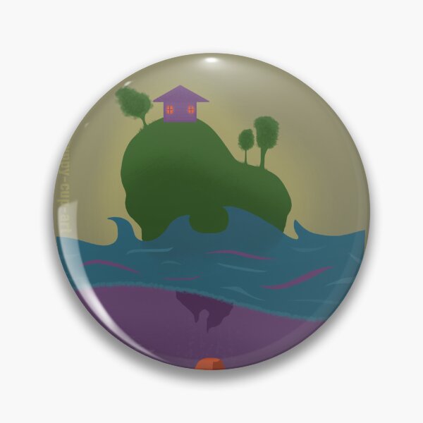 Item preview, Floating Island with Deep Dark Secrets designed and sold by syppy-cup-art.