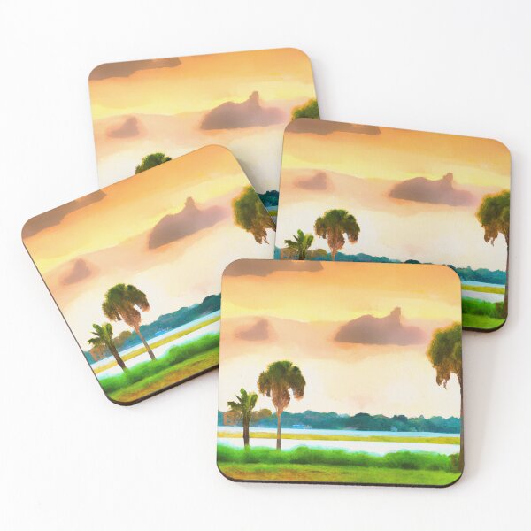 Item preview, Florida Sunset Palms and Bay designed and sold by Paul David Wilson.