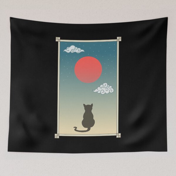 Item preview, Cat watching sunset designed and sold by Pasan-hpmm.
