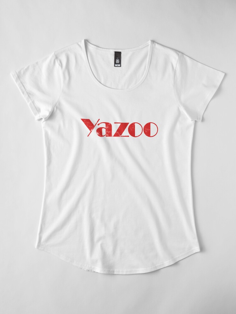Alternate view of Yazoo distressed logo Premium Scoop T-Shirt