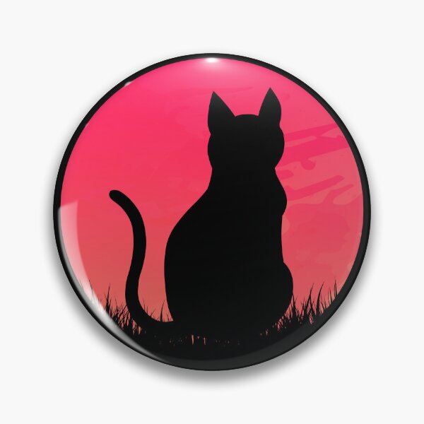 Item preview, Cute Black Cat Watching Sunset  designed and sold by knapst.