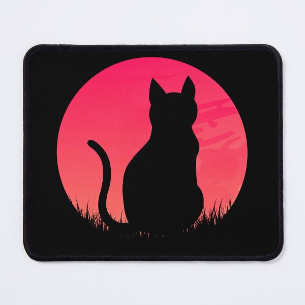 Item preview, Cute Black Cat Watching Sunset  designed and sold by knapst.