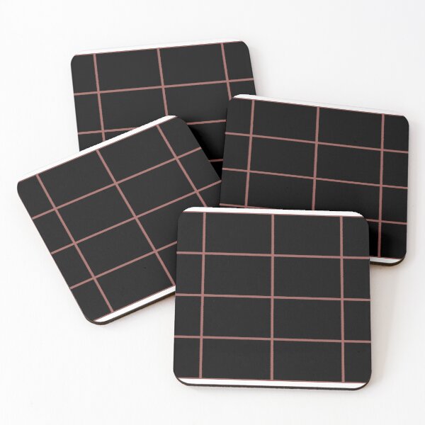 Item preview, Red Black Tile Grid Check Pattern Pairs Graham and Brown 2023 COTY Alizarin designed and sold by ColorOfTheYears.