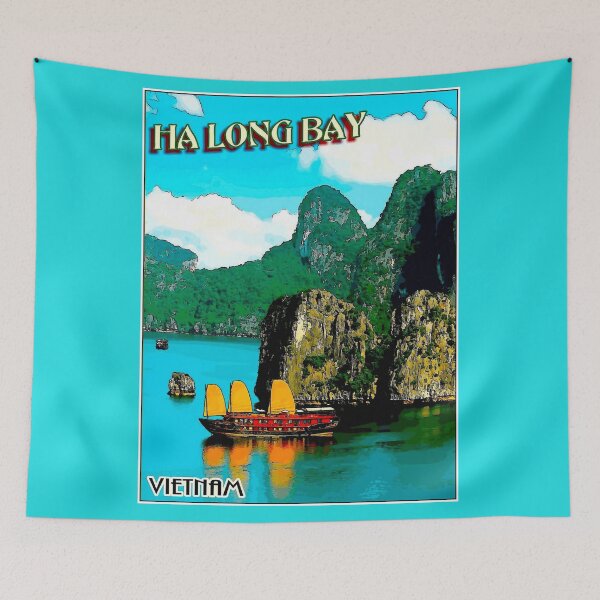 Item preview, VIETNAM : Vintage HA LONG BAY Advertising Print designed and sold by posterbobs.