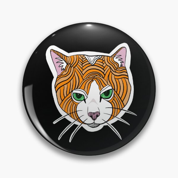 Item preview, Ginger cat with hypnotic eyes  designed and sold by Redtailedbailys.