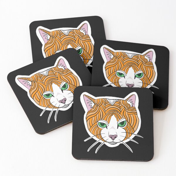 Item preview, Ginger cat with hypnotic eyes  designed and sold by Redtailedbailys.