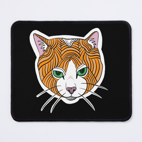 Item preview, Ginger cat with hypnotic eyes designed and sold by Redtailedbailys.
