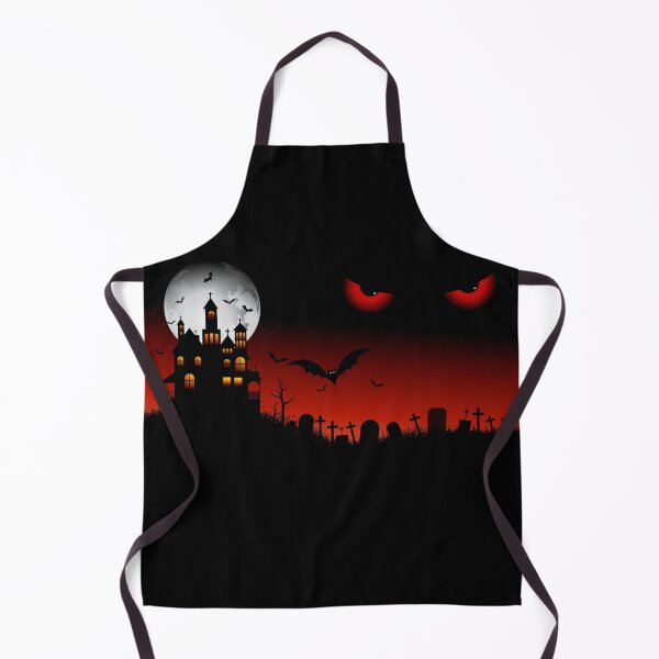 Item preview, Scary Haunted House And Graveyard At Night desing halloween art designed and sold by rmannioui.