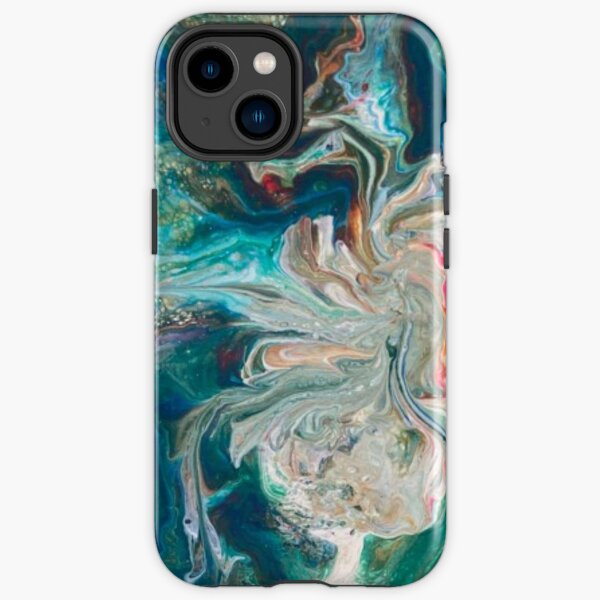 Little Green Bloom by Monica Darling, FlowingLotus Art iPhone Tough Case
