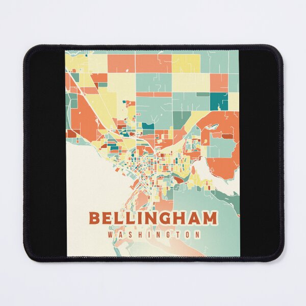 Item preview, Bellingham Washington US map designed and sold by chrlalexandru.