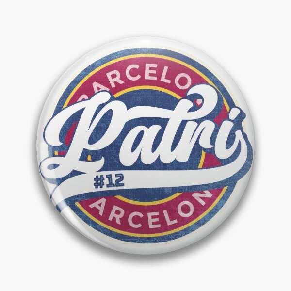 Item preview, Patri #12Barcelona Femeni Soccer Badge (Round) designed and sold by Numero14.