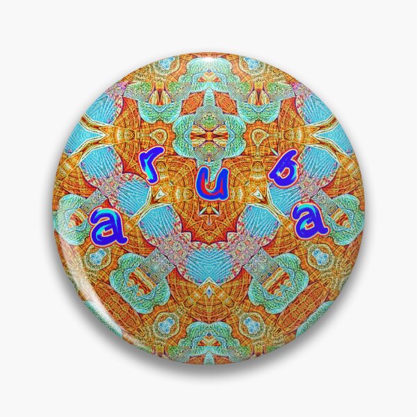 Item preview, UNFORGETTABLE SOUVENIRS OF THE ARUBA CARNIVAL - ARUBA GEOMETRIC ABSTRACT SHELL PAINTING - ARUBA PARADISE ISLAND - ARUBA ONE HAPPY ISLAND. designed and sold by Ralek.