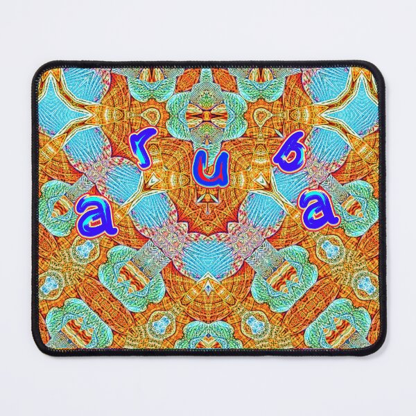 Item preview, UNFORGETTABLE SOUVENIRS OF THE ARUBA CARNIVAL - ARUBA GEOMETRIC ABSTRACT SHELL PAINTING - ARUBA PARADISE ISLAND - ARUBA ONE HAPPY ISLAND. designed and sold by Ralek.