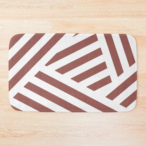 Item preview, Red White Abstract Stripe Pattern Pairs Graham and Brown 2023 COTY Alizarin designed and sold by ColorOfTheYears.