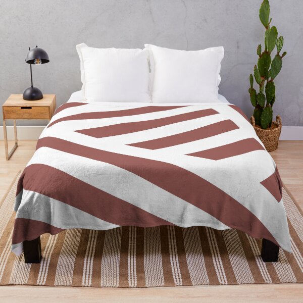 Item preview, Red White Abstract Stripe Pattern Pairs Graham and Brown 2023 COTY Alizarin designed and sold by ColorOfTheYears.