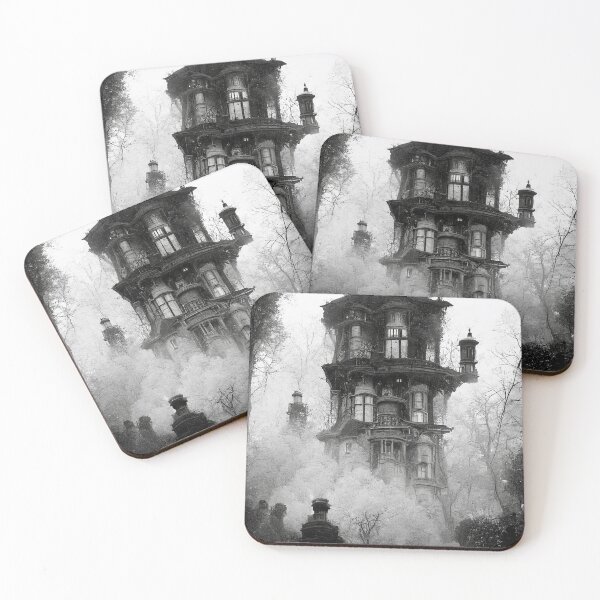 Item preview, The Haunted foggy castle designed and sold by ladarkepoque.