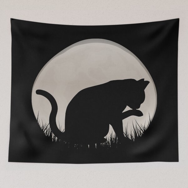 Item preview, Cute Black Cat Watching Sunset Essential designed and sold by knapst.