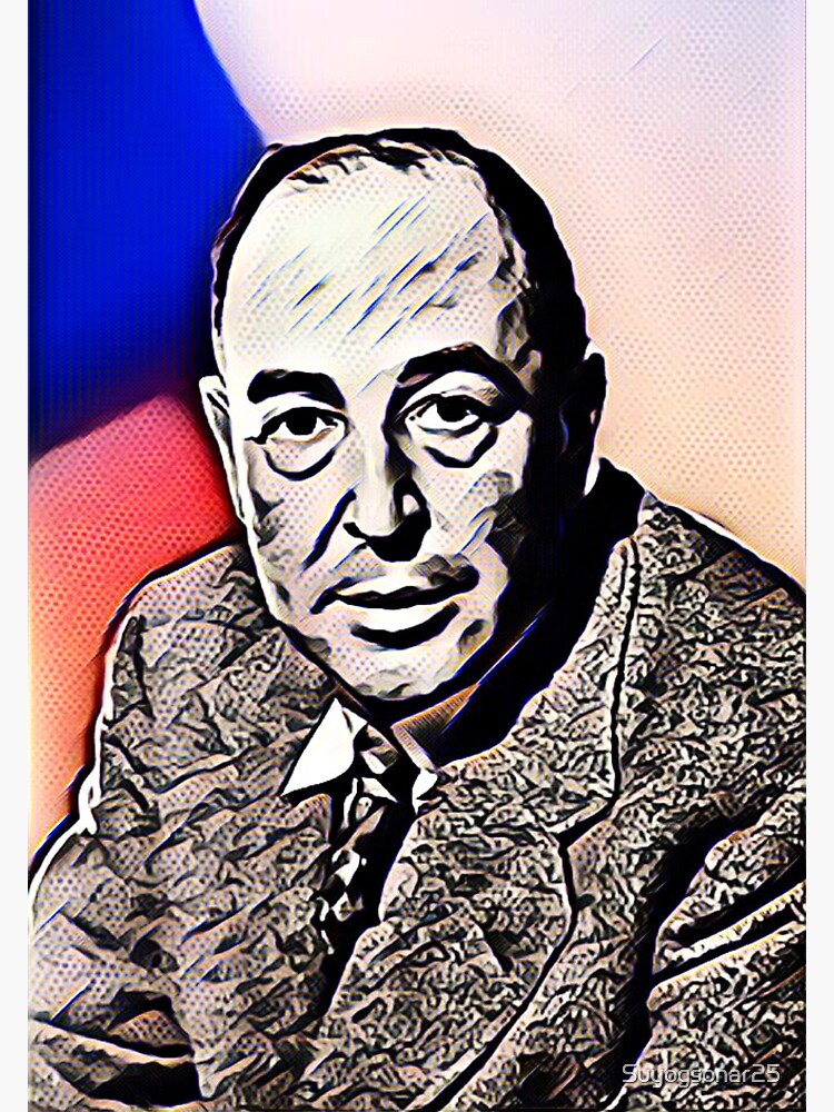 &ldquo;CS Lewis Artwork | C. S. Lewis Portrait | C S Lewis Wall Art " Sticker